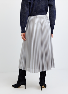 Pleated skirt - silver shimmer