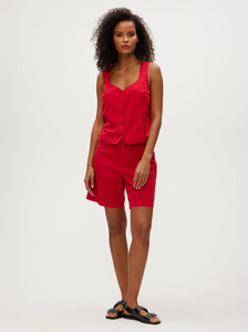 Honey button up vest - rumba