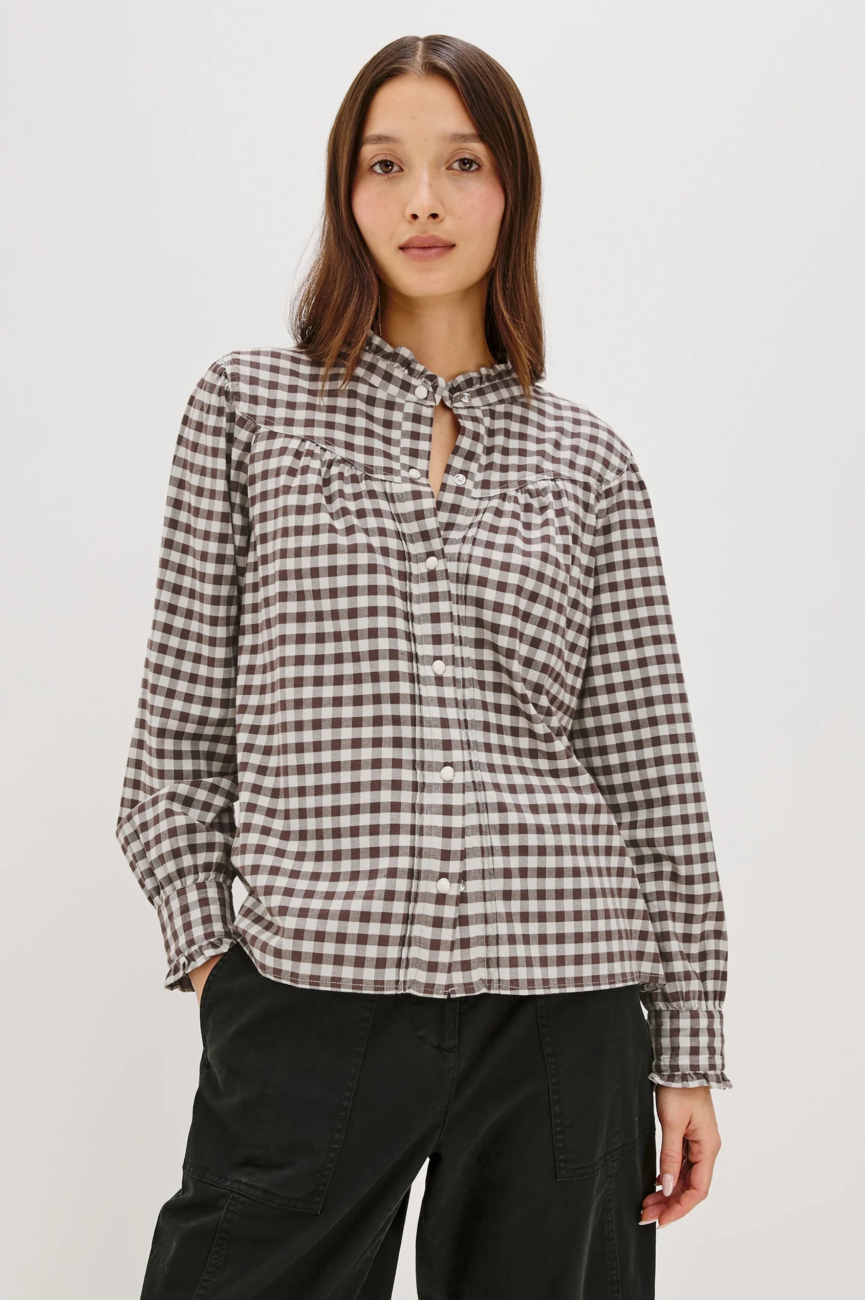 Alanna shirt - chocolate chip