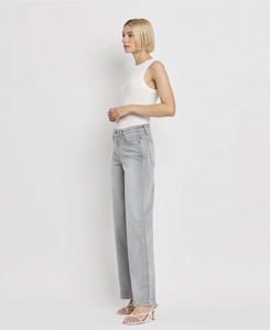 F5651 - Mid Rise Wide Leg Jeans - clementine