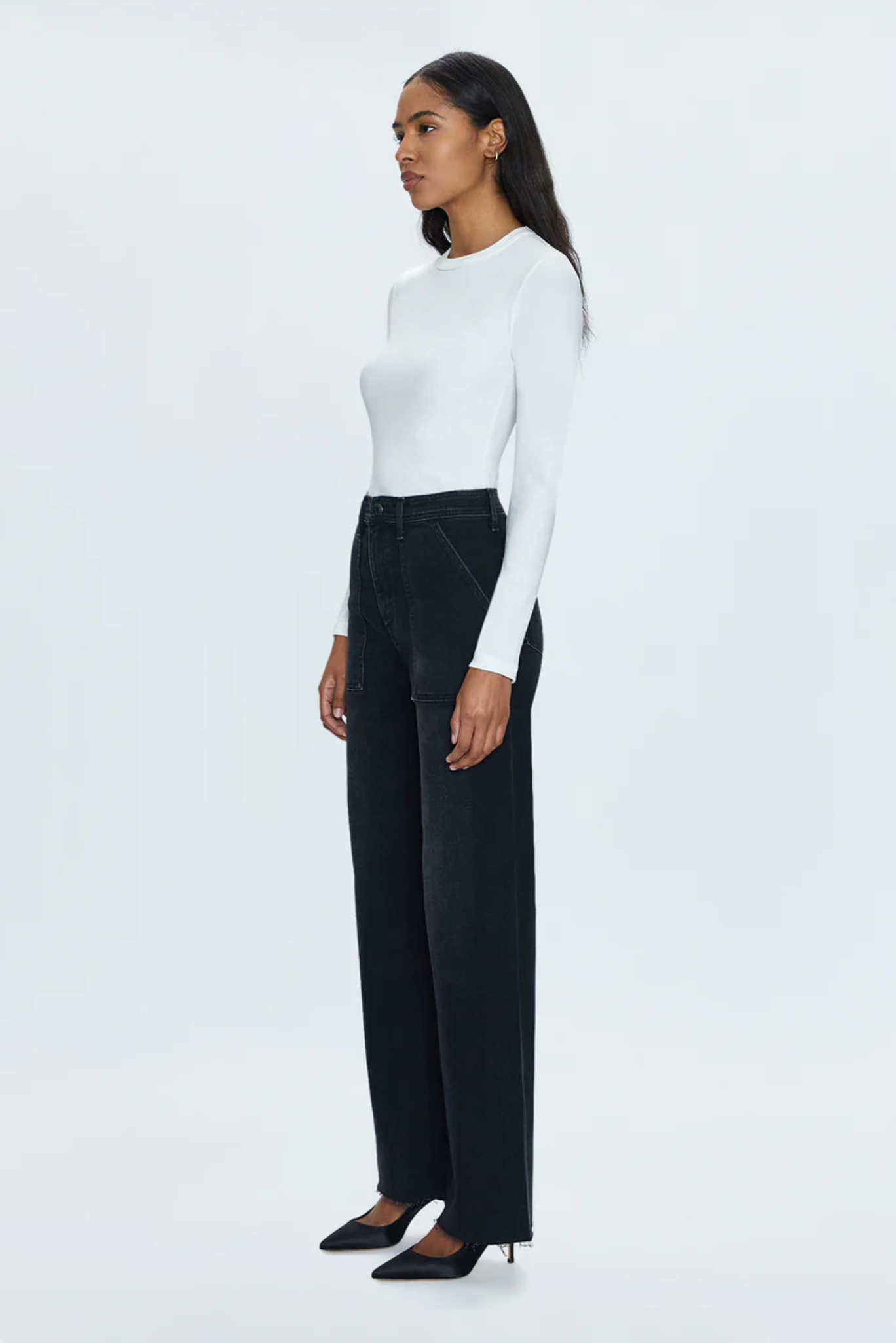 Penny high rise wide leg jean - collins
