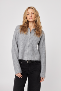 Gavin zip hoodie sweater - navy