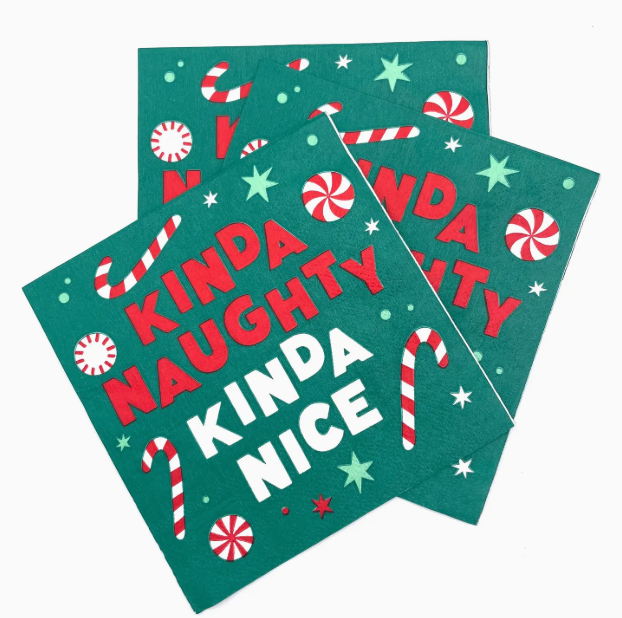 Cocktail napkins - Kinda Naughty, Kinda Nice