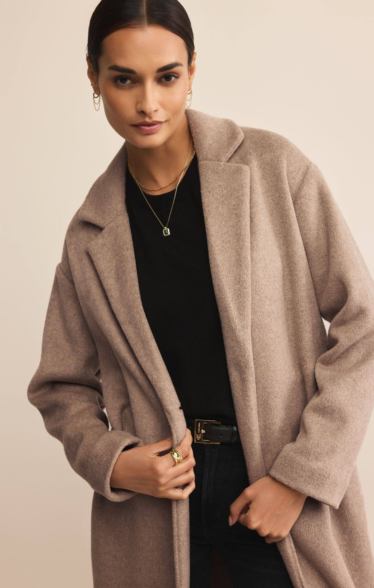 Mason luxe coat - smokey