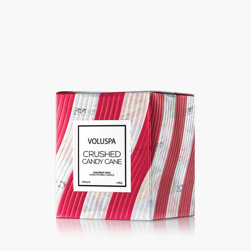 Crushed candy cane classic candle