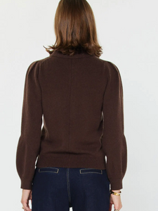 Polo Long Sleeve Sweater - brown