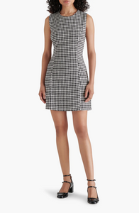 Perri houndstooth dress - black / white