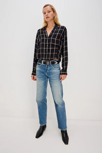Malin shirt - onyx sand birch