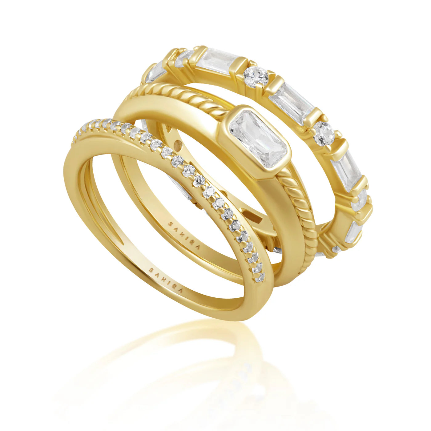 Jonah ring set - gold