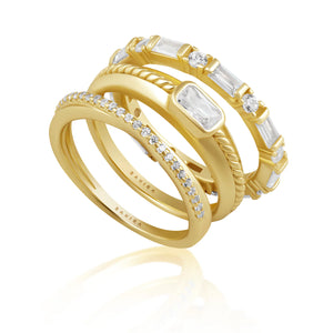 Jonah ring set - gold