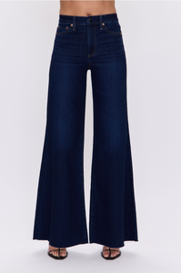 Izzy mid-rise wide leg jeans - tristesse