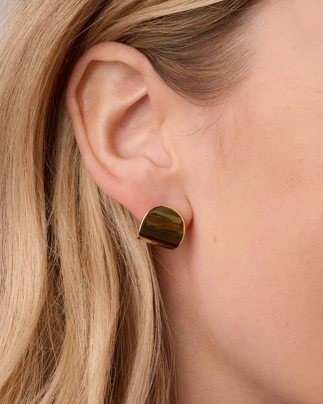 Charlie wrap studs - gold