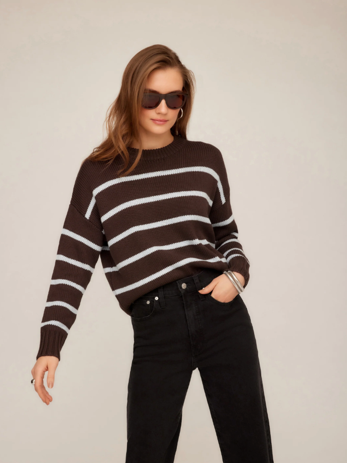 Luca Crewneck Sweater - stripe