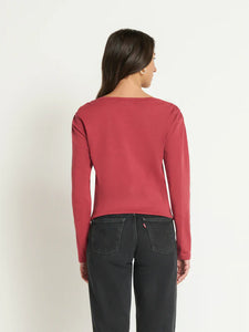 Colette cardigan top - russet