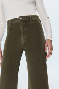 Penny crop high rise wide leg pant - sequoia
