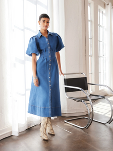 Esme Midi Dress - denim