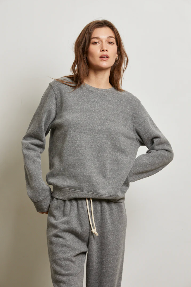 Scarlett fleece sweatshirt - dark heather grey