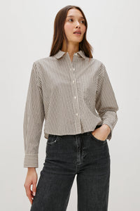 Ramy shirt - noir stripe