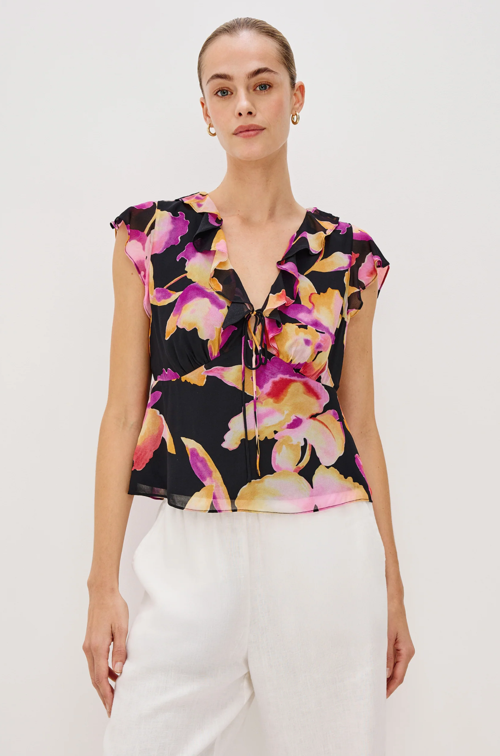 Carmine top - dusk orchid