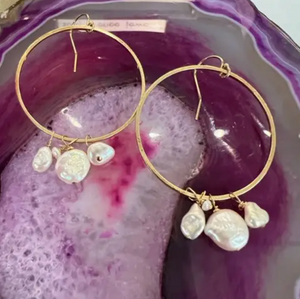 Kate earrings - ivory