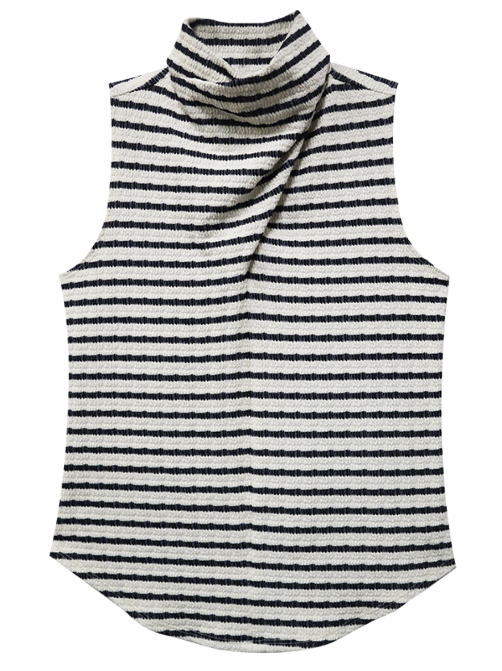 Abbey Turtleneck Tank - stripe