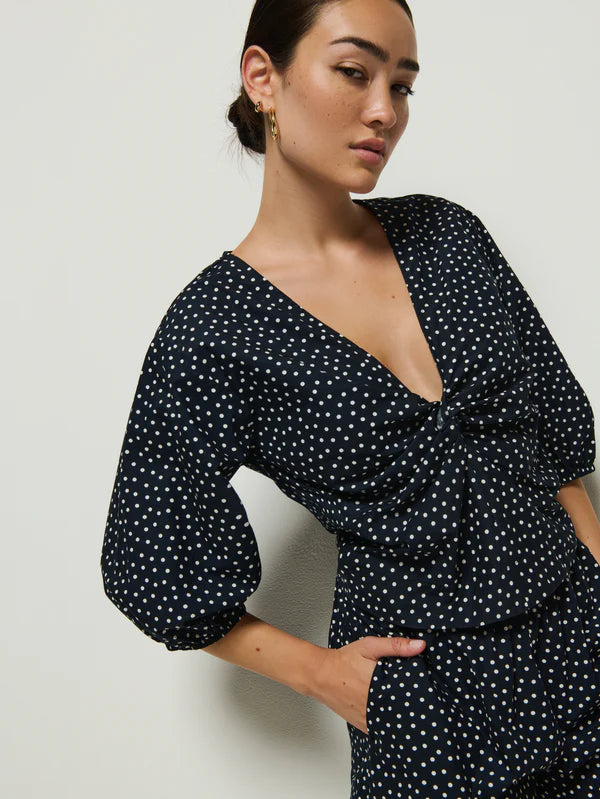 Celeste blouse - cabana polka dot