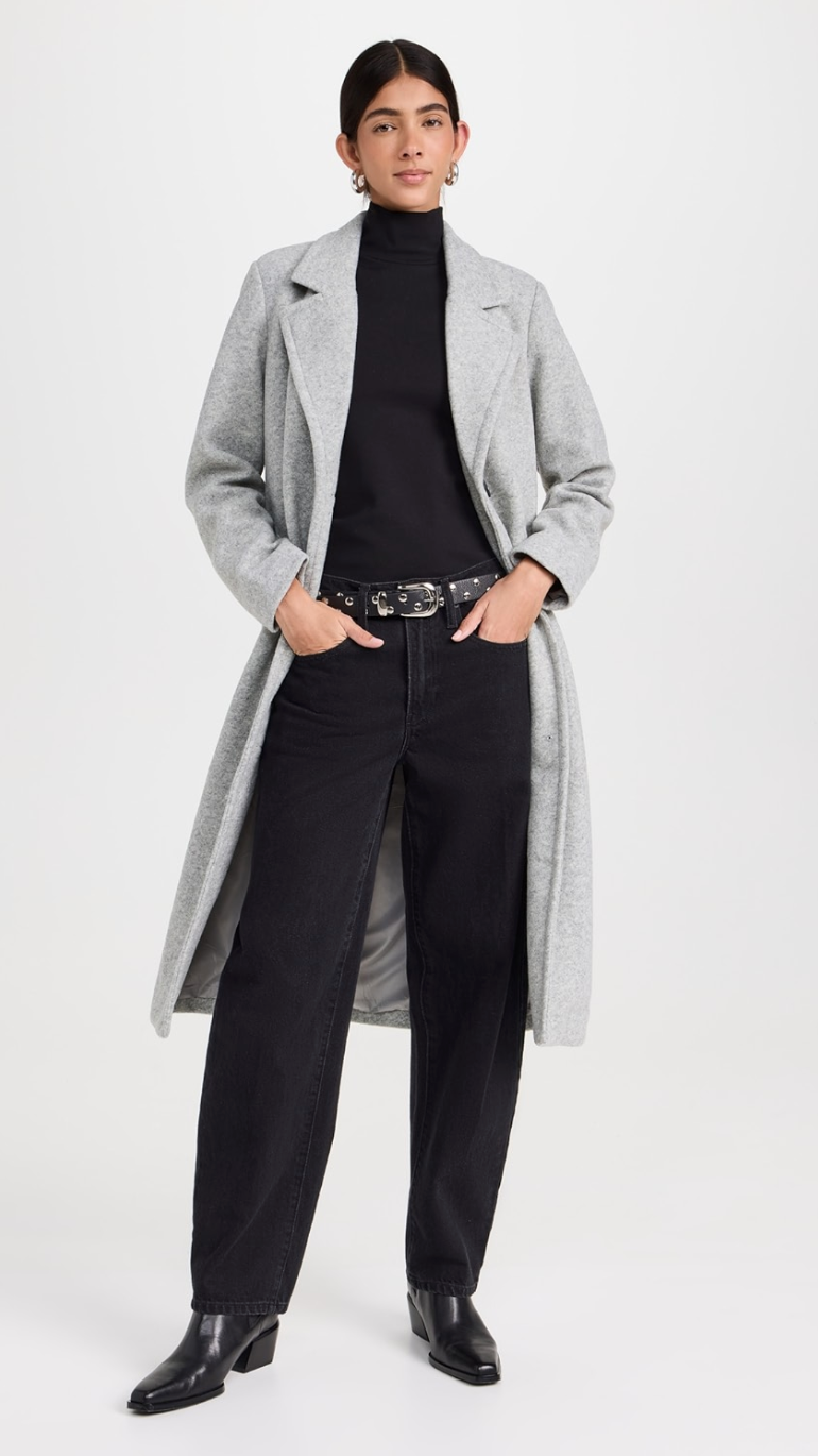 Conway Plush Coat - classic heather grey