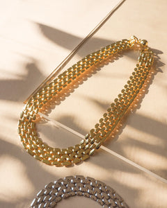 Celine chain link necklace - gold