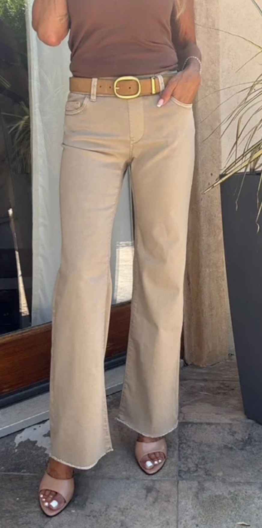 Amanda pant - dark beige