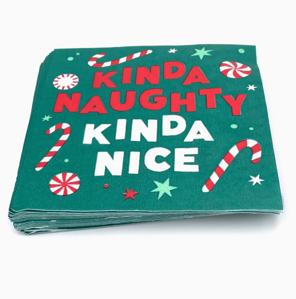 Cocktail napkins - Kinda Naughty, Kinda Nice