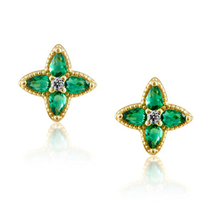 Shari emerald studs