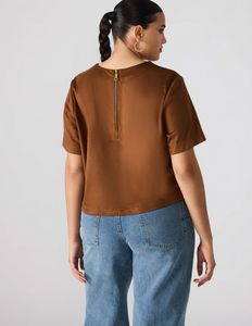 Ezra top - chicory coffee