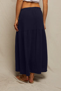 Bella gauze skirt - navy