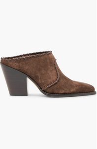 Jolyn mules - dark brown suede