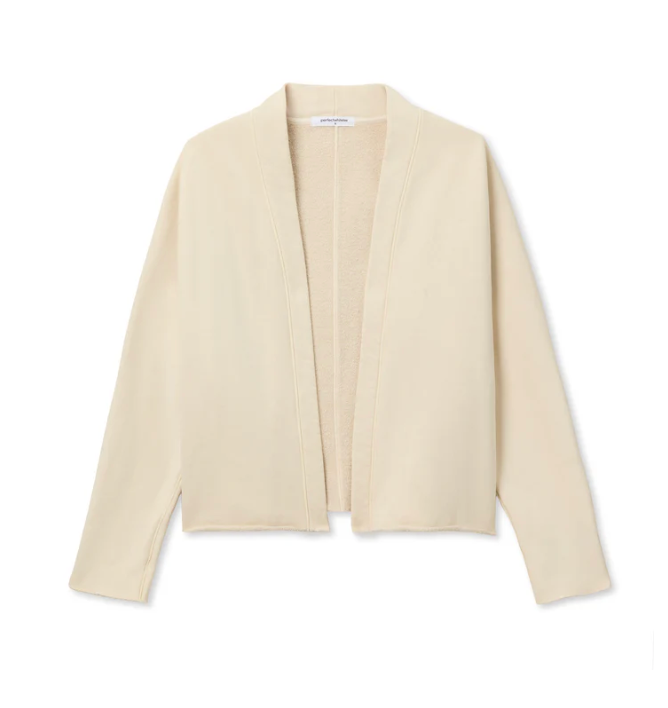 Olivia fleece cardigan - true black