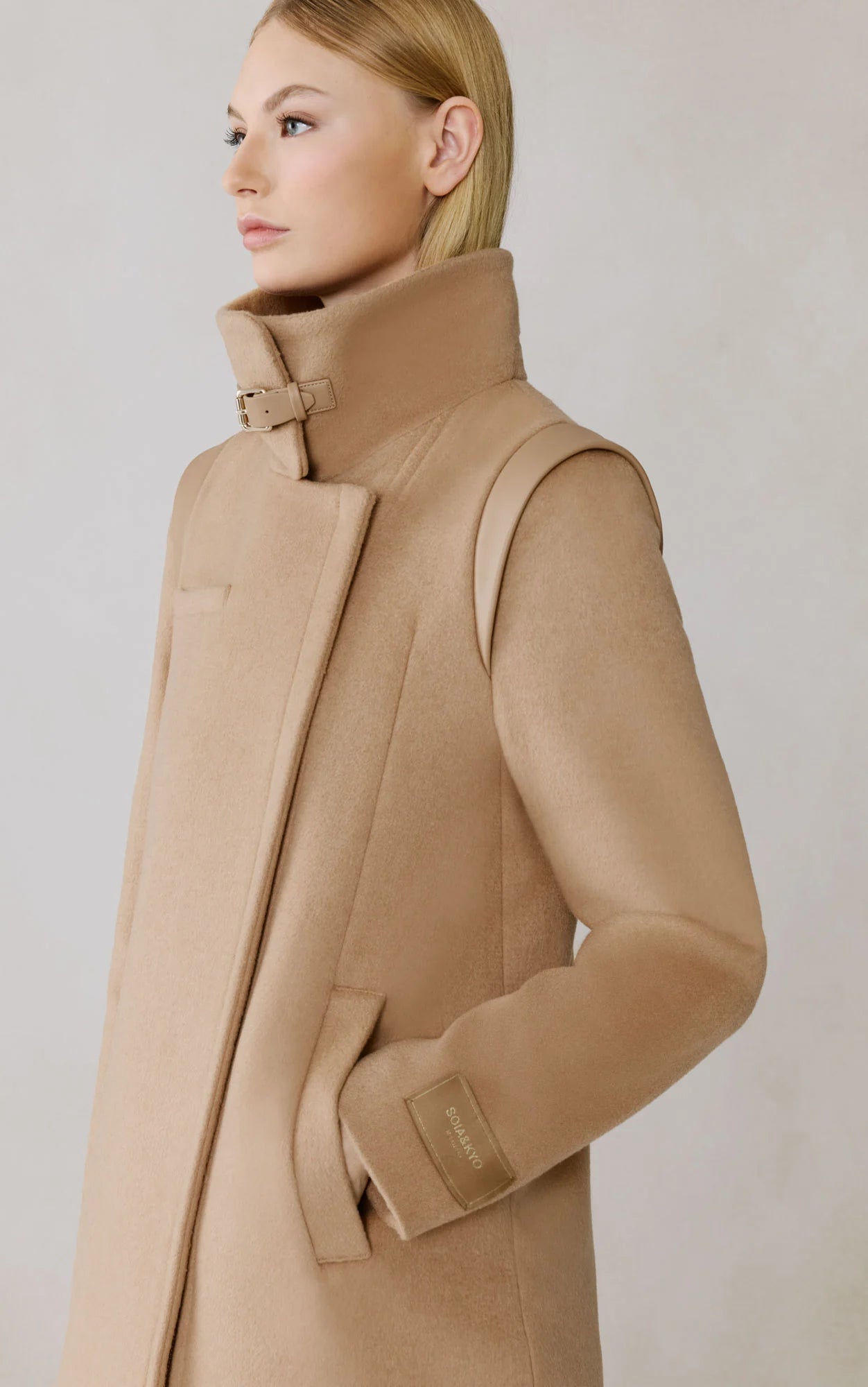 Kiana wool coat - teak
