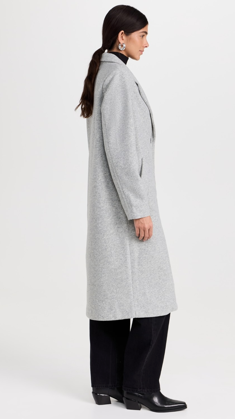 Conway Plush Coat - classic heather grey