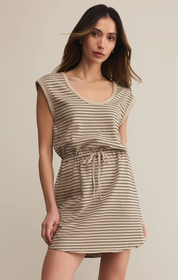 Dayshift Striped Mini Dress - retreat