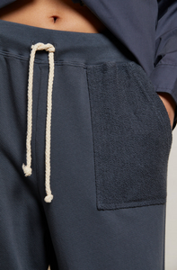 Rosanna french terry reverse pocket pant - night