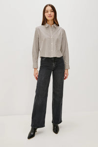 Ramy shirt - noir stripe
