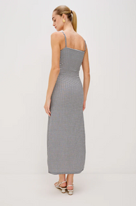 Mari dress - navy gingham