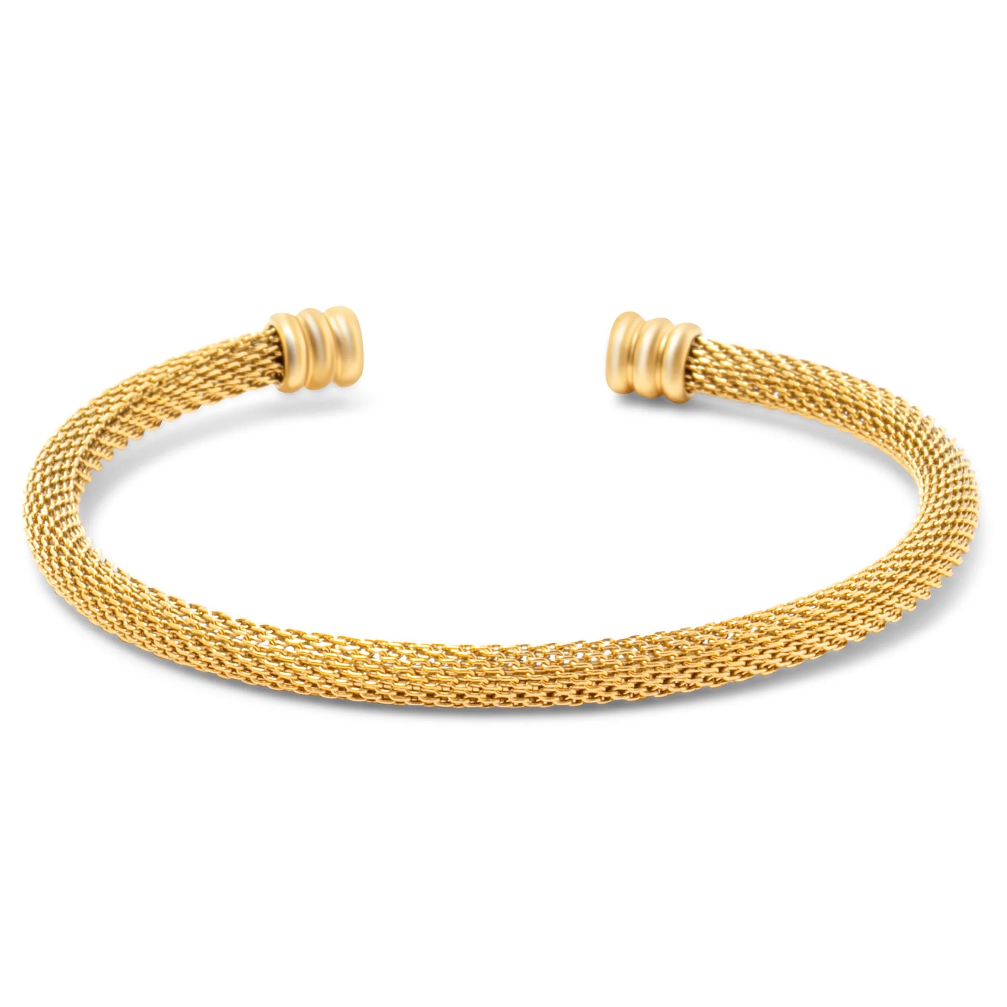 Sinclair mesh cuff bracelet - gold