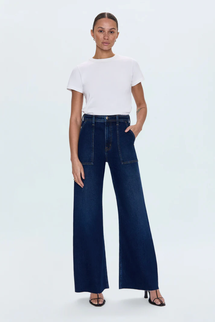 Penny high-rise wide leg jeans - calluna