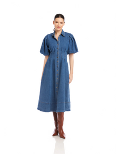 Esme Midi Dress - denim