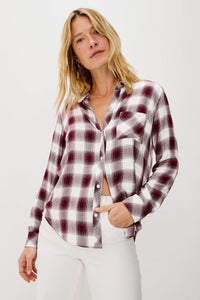 Hunter shirt - rasberry wine
