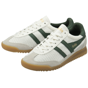 Tornado zephyr sneakers - off white / evergreen