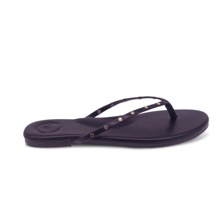 Indie elvis sandals - black with studs