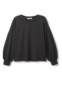 Zayne french terry pullover sweatshirt - vintage black