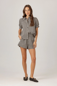 Virginie shirt - black gingham