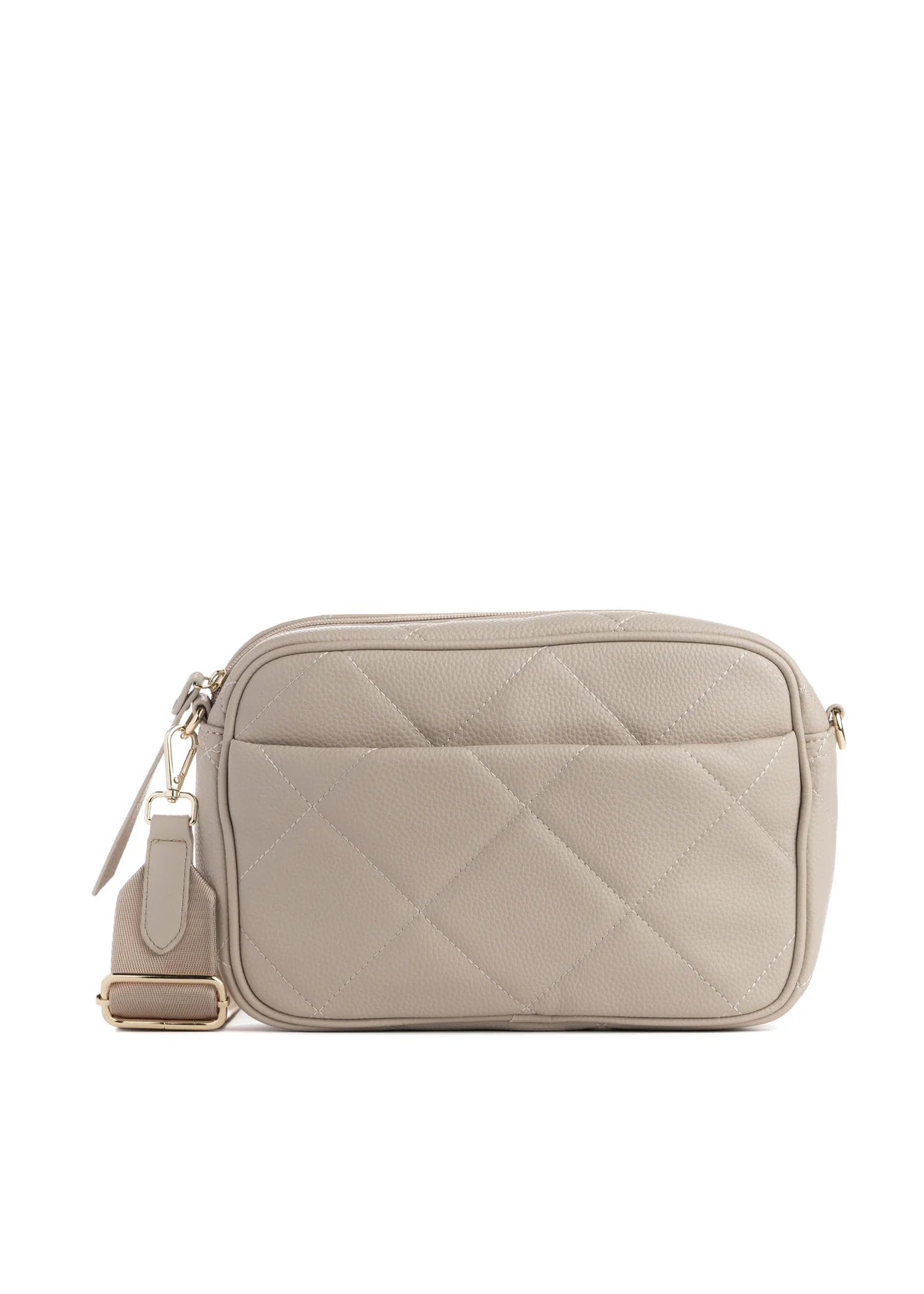 Noa pebbled cargo crossbody - fawn